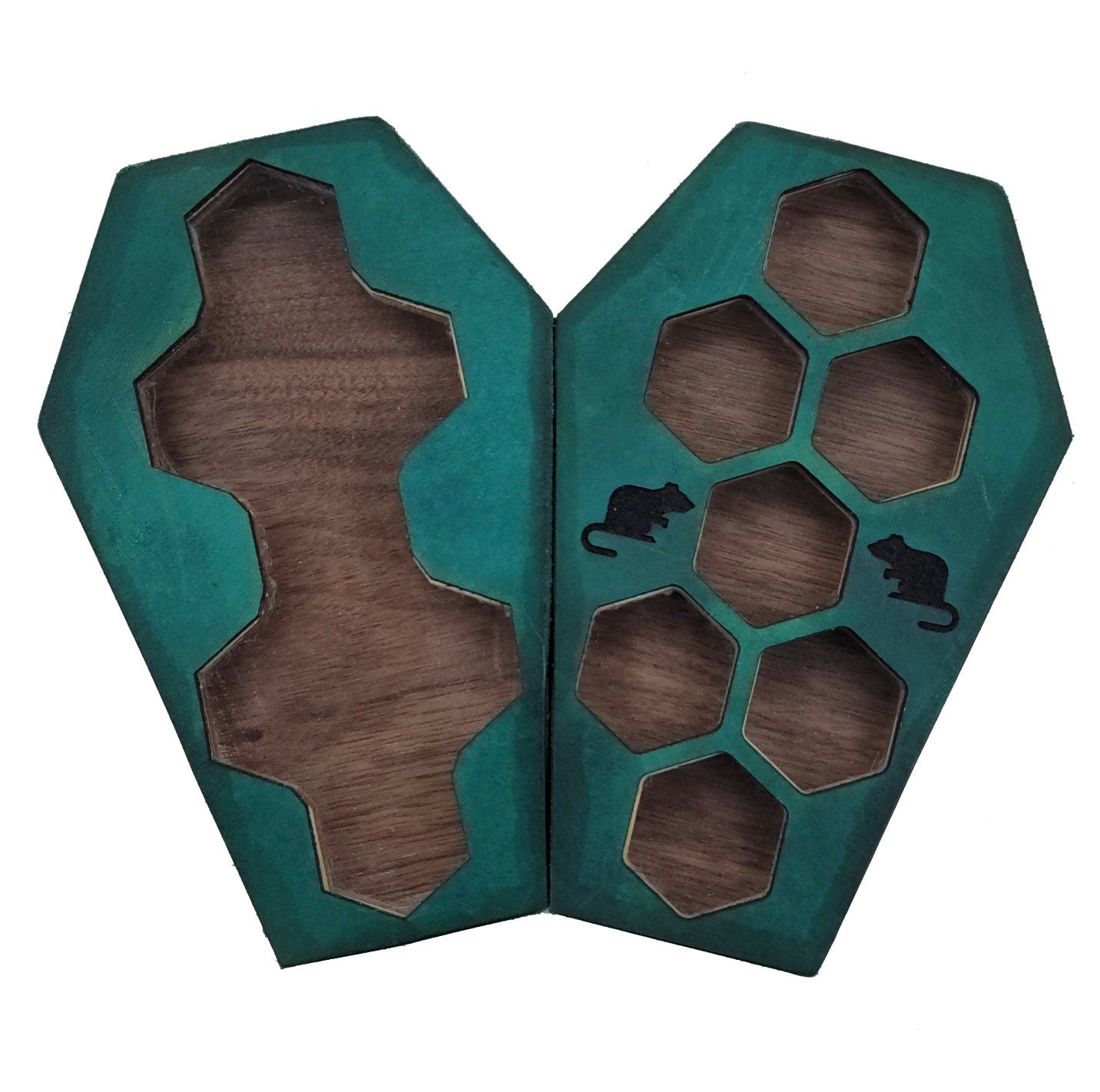 DIY Coffin Dice Vault | Roleplaying Game Condition Ring | RPG Board Game | Completed Size: 1.13 x 3.5 x 5.25 in | Assembly Required