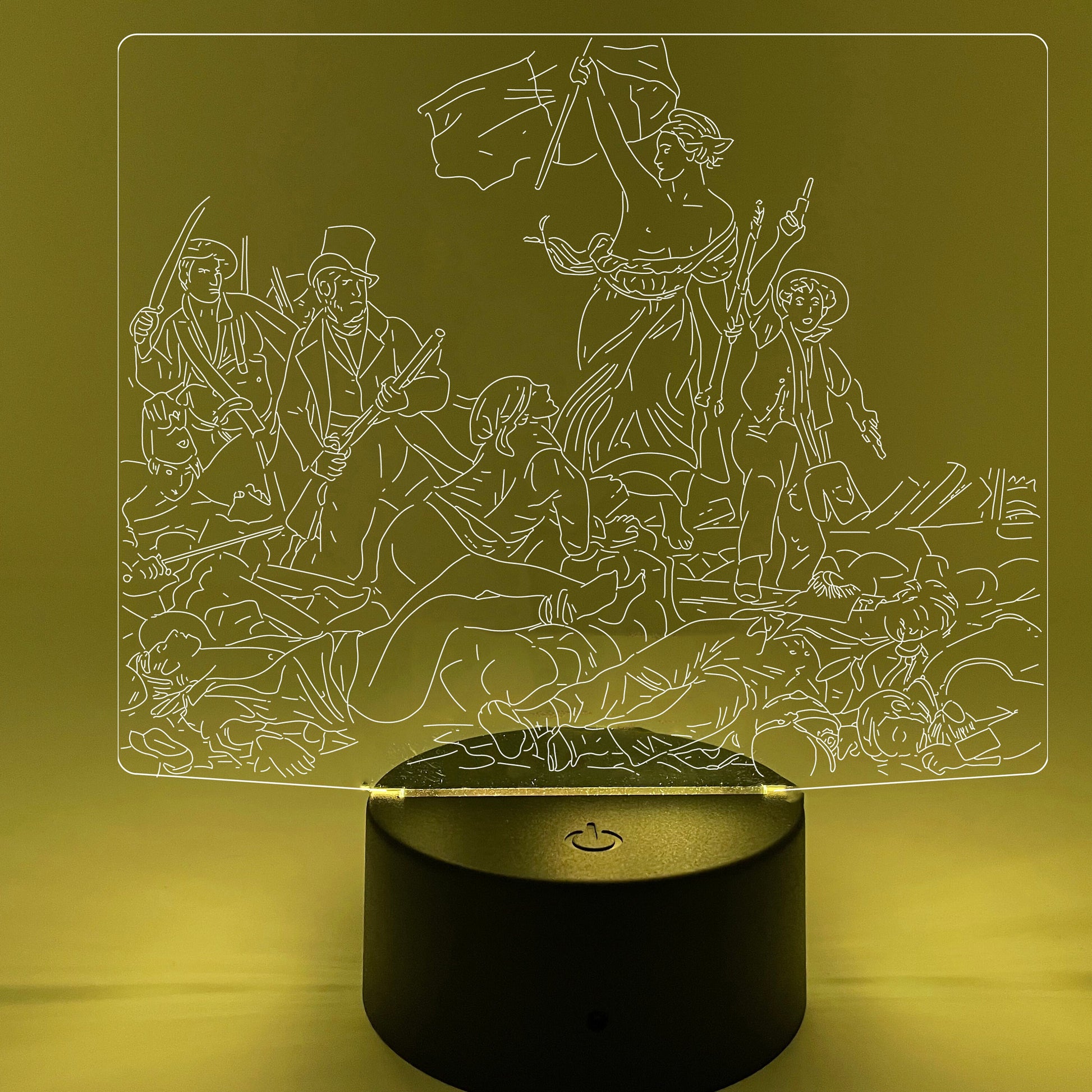 Liberty Leading The People by Eugene Dealcroix | Nightlight | LED Sign | Gifts for Kids | Kid Home Decor | Night Light for Kids