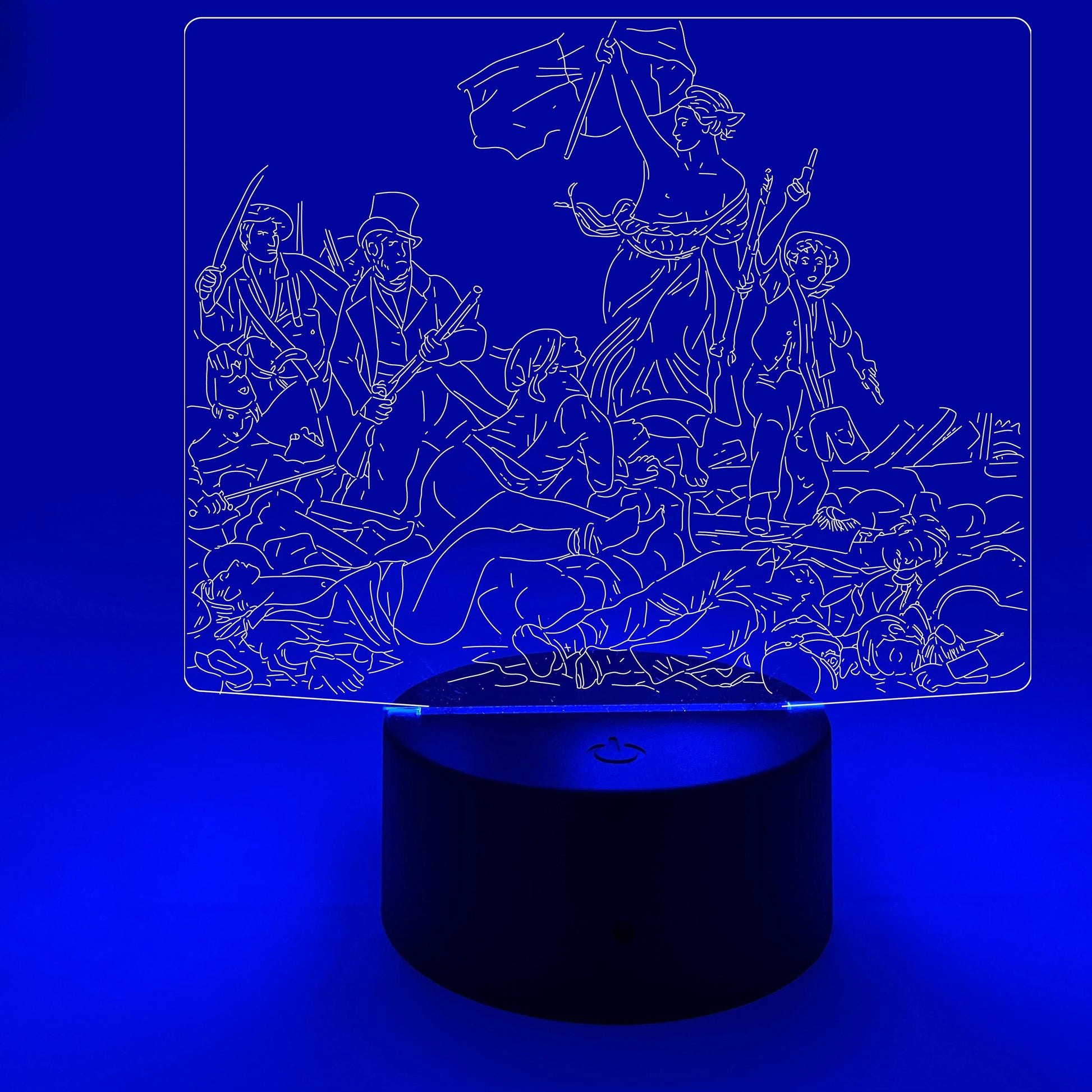 Liberty Leading The People by Eugene Dealcroix | Nightlight | LED Sign | Gifts for Kids | Kid Home Decor | Night Light for Kids