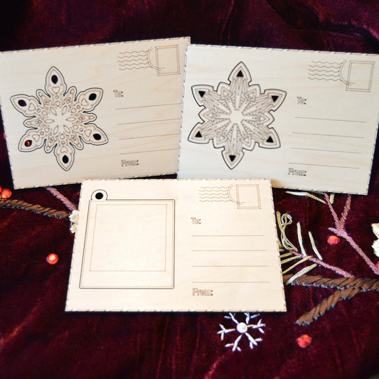 Pop-out Ornaments Postcard Set | Gift | Present Tag | Christmas Tree Ornament