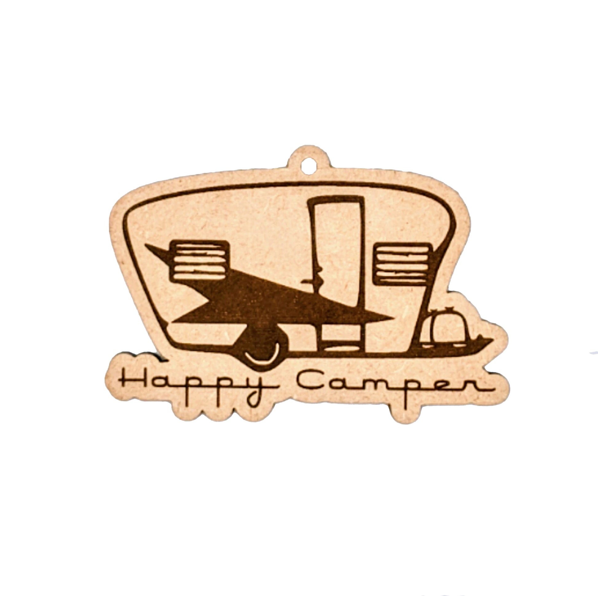 Happy Camper | DIY Paint | Gift | Present Tag | Christmas Tree Ornament