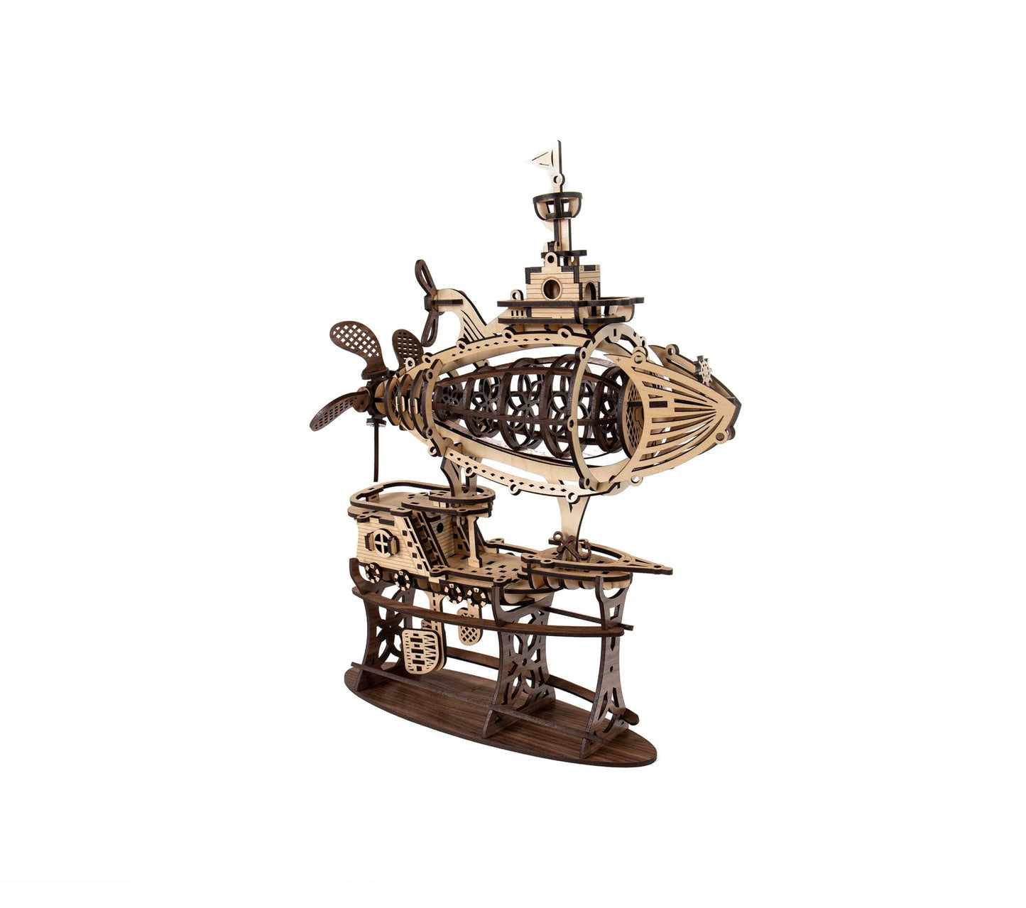 Fantasy Airship Model Kit | Completed Size: 4.5 x 13 x 15.5 in. | Assembly Required