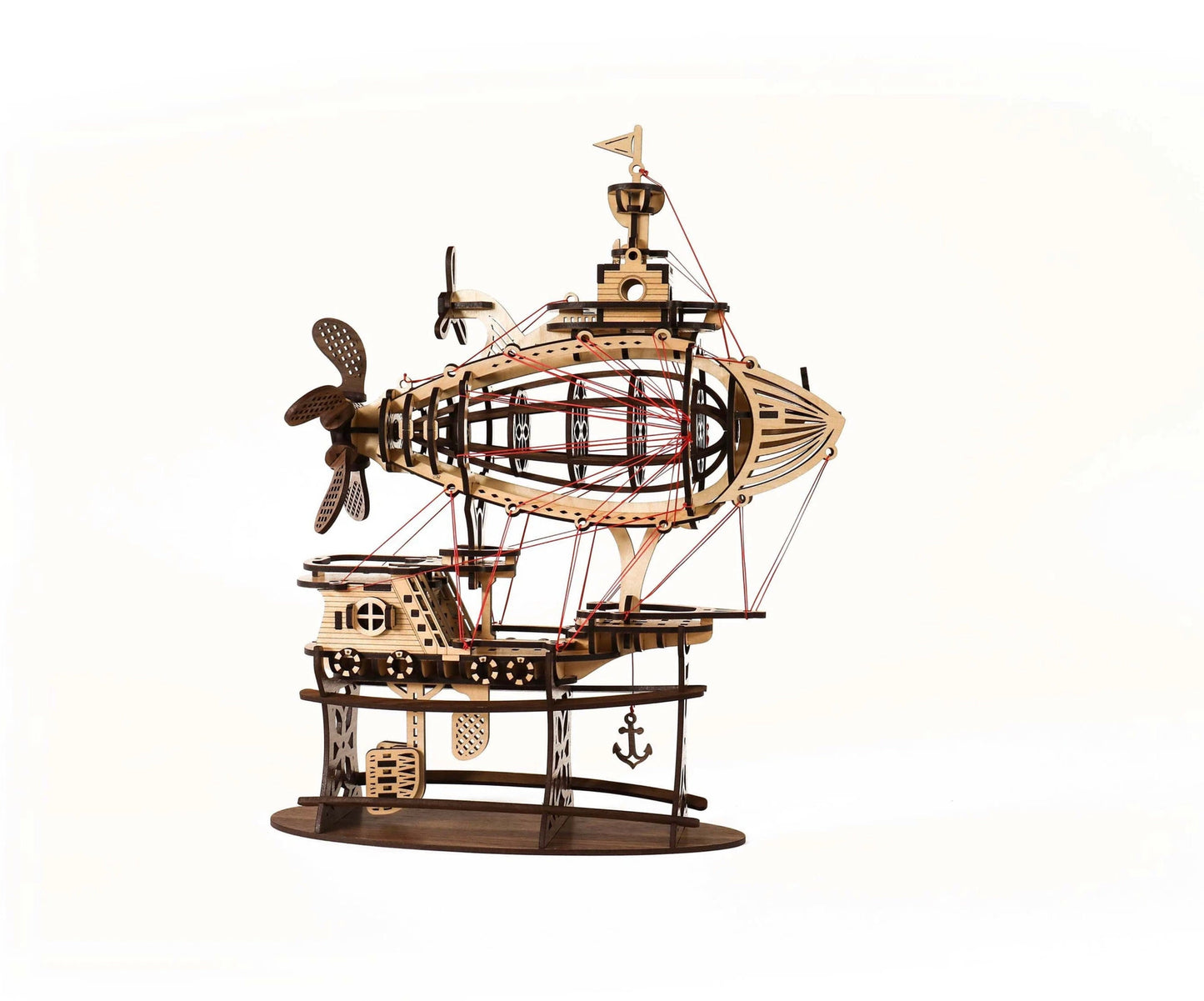 Fantasy Airship Model Kit | Completed Size: 4.5 x 13 x 15.5 in. | Assembly Required