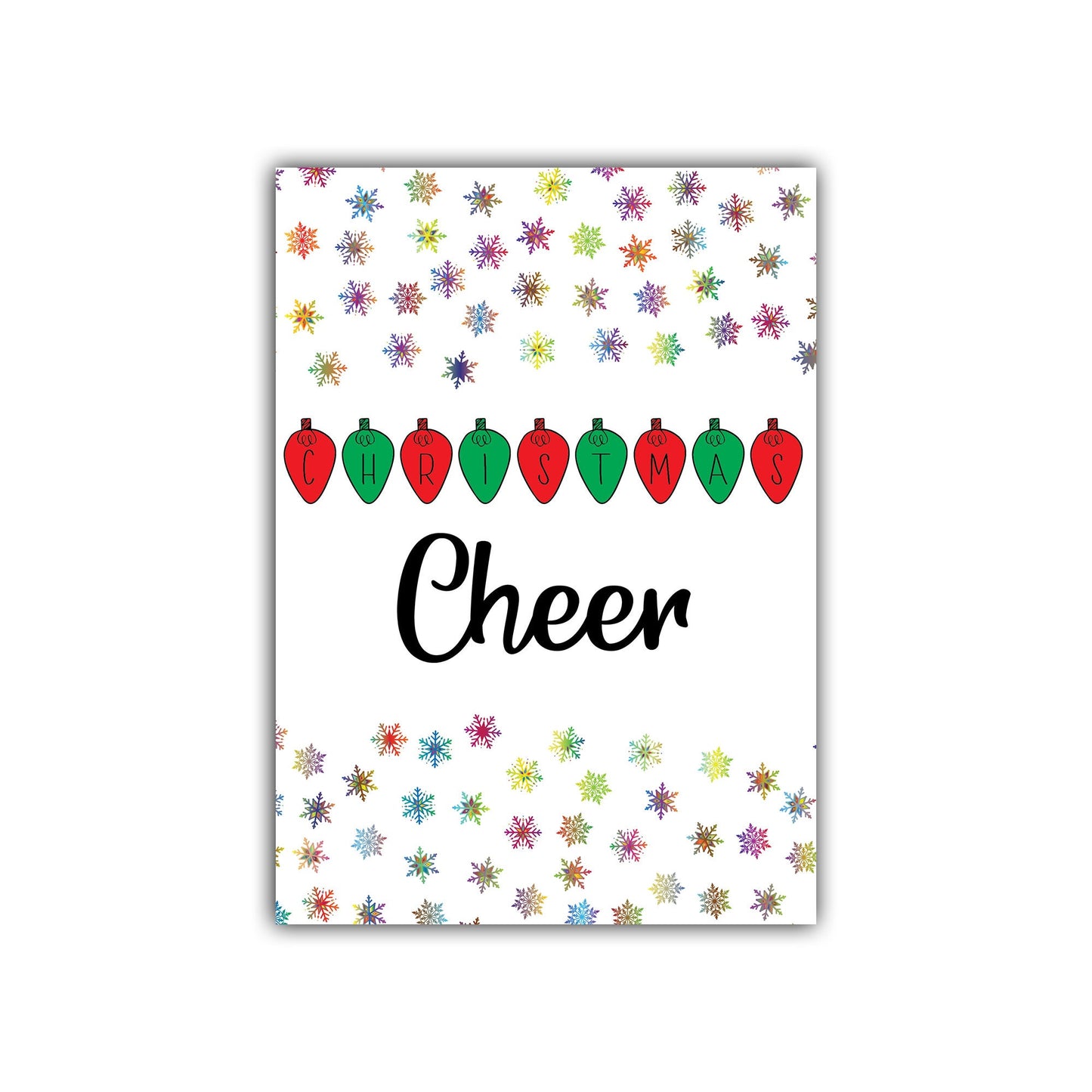 Christmas Cheer | Custom Bottle Labels | Personalized Bottle | Multicolor Label
