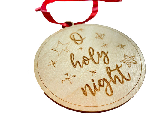 Oh Holy Night | Gift | Christian Present | Christmas Tree Ornament