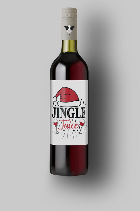 Jingle Juice | Custom Bottle Labels | Personalized Bottle | Christmas Holidays Label