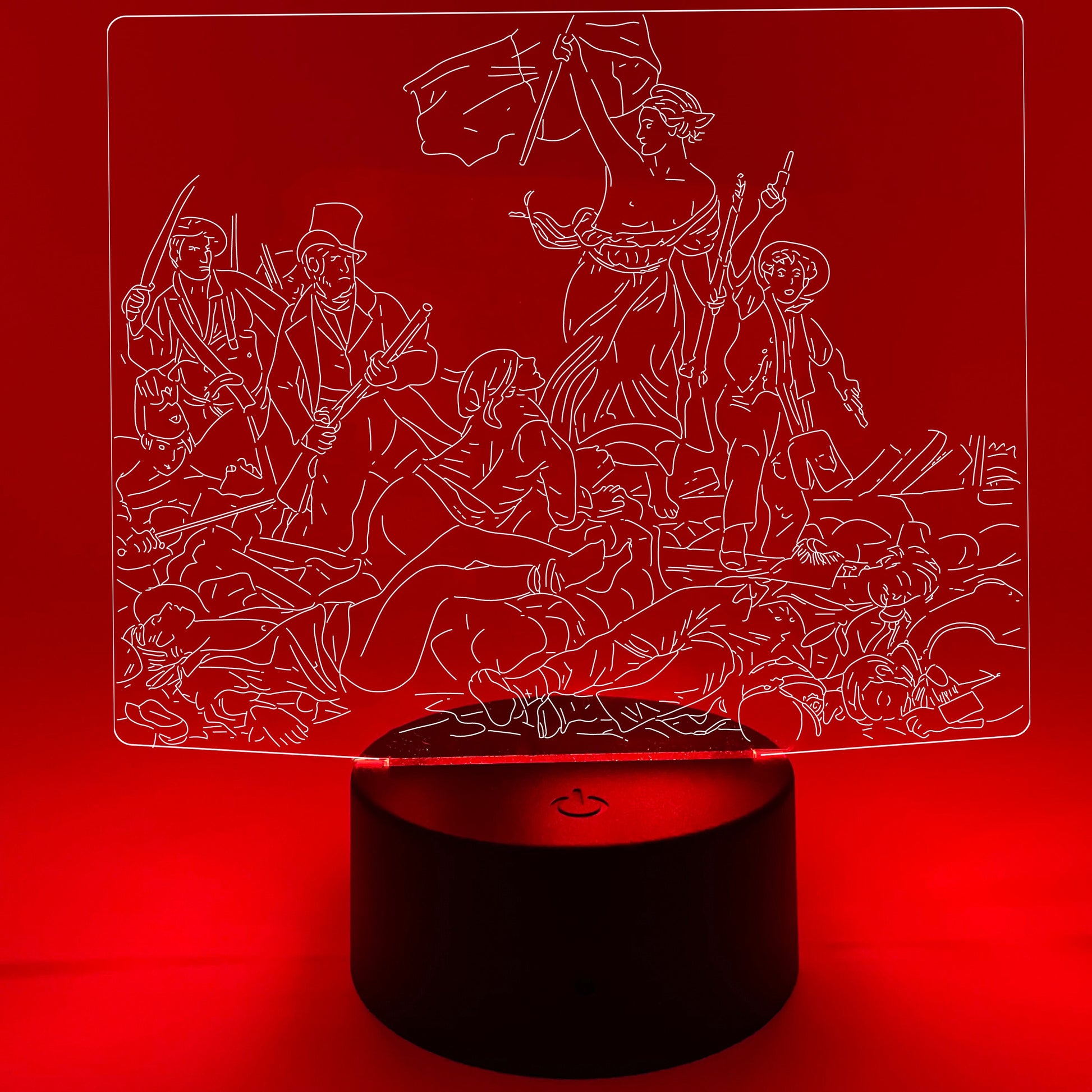 Liberty Leading The People by Eugene Dealcroix | Nightlight | LED Sign | Gifts for Kids | Kid Home Decor | Night Light for Kids