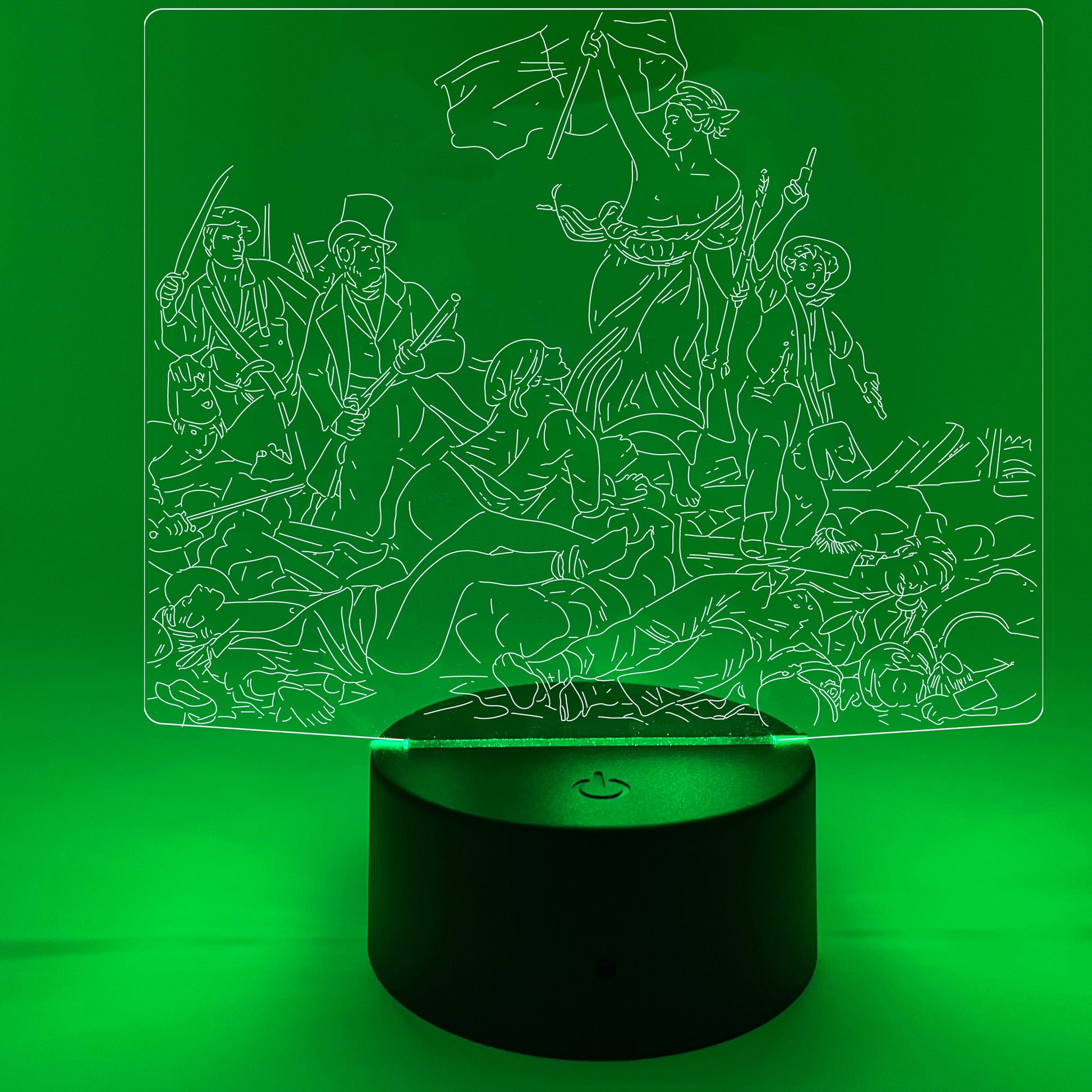 Liberty Leading The People by Eugene Dealcroix | Nightlight | LED Sign | Gifts for Kids | Kid Home Decor | Night Light for Kids