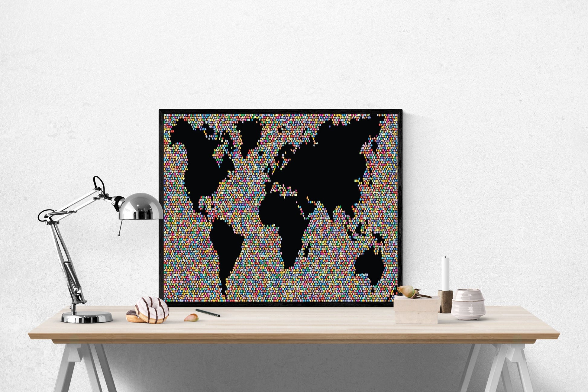 Map Of The World | Bubble | Art Print