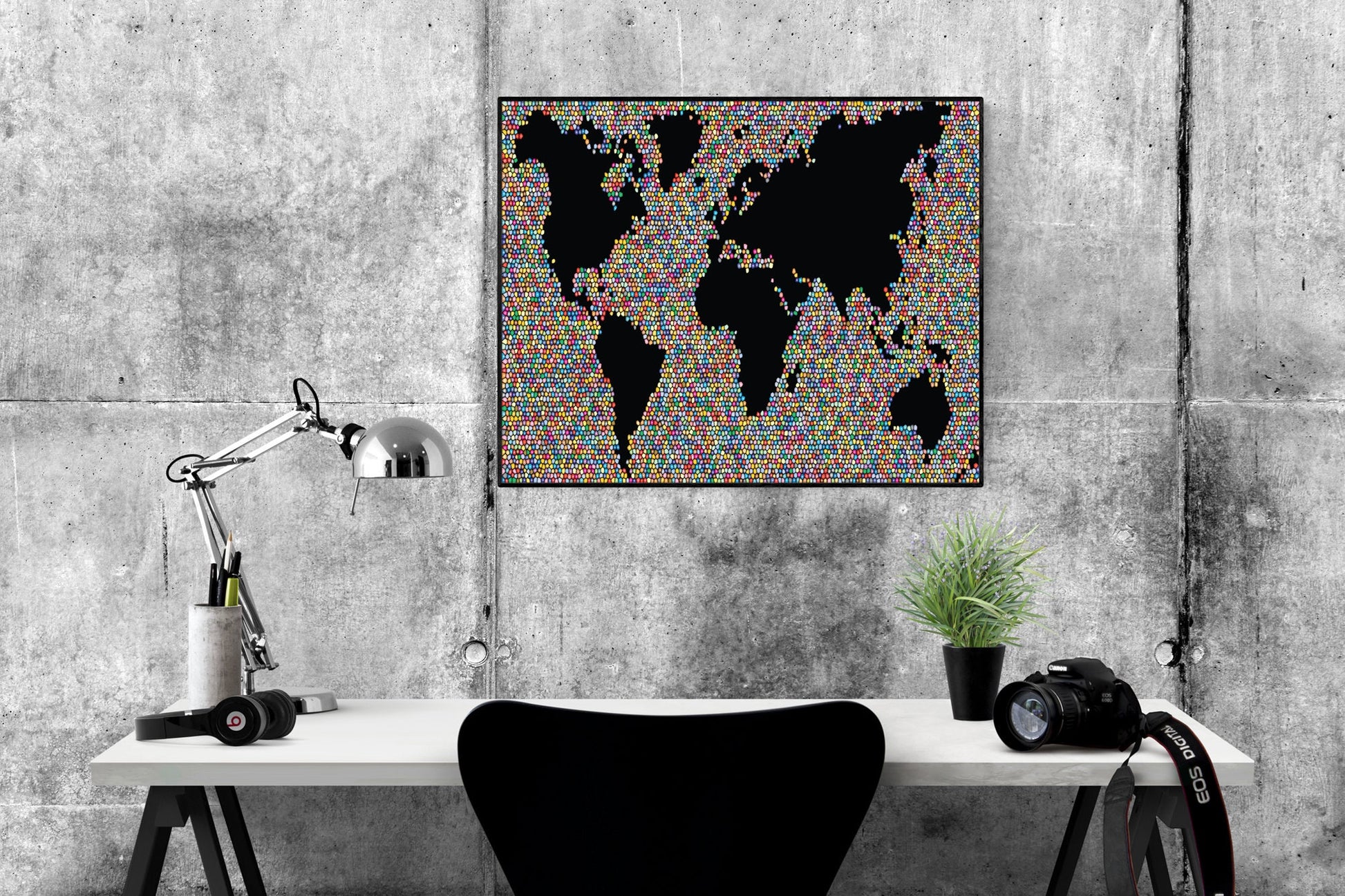 Map Of The World | Bubble | Art Print