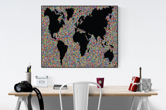 Map Of The World | Bubble | Art Print