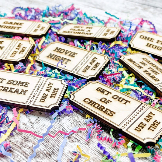 Family Tickets | Party Favors | Set of 9
