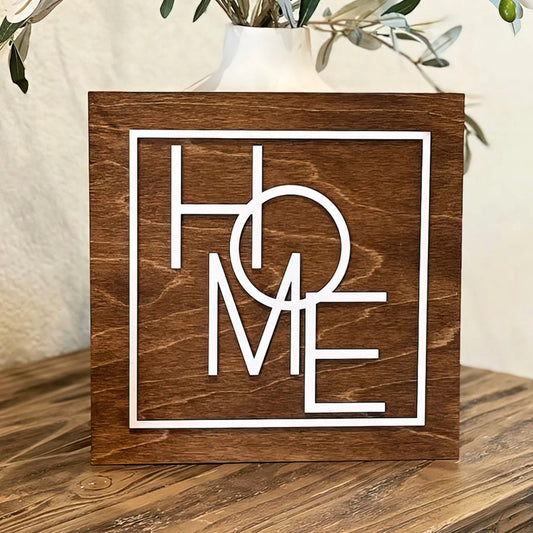 Modern Home Sign | Farmhouse | DIY Paint And Assembly | Wall Sign
