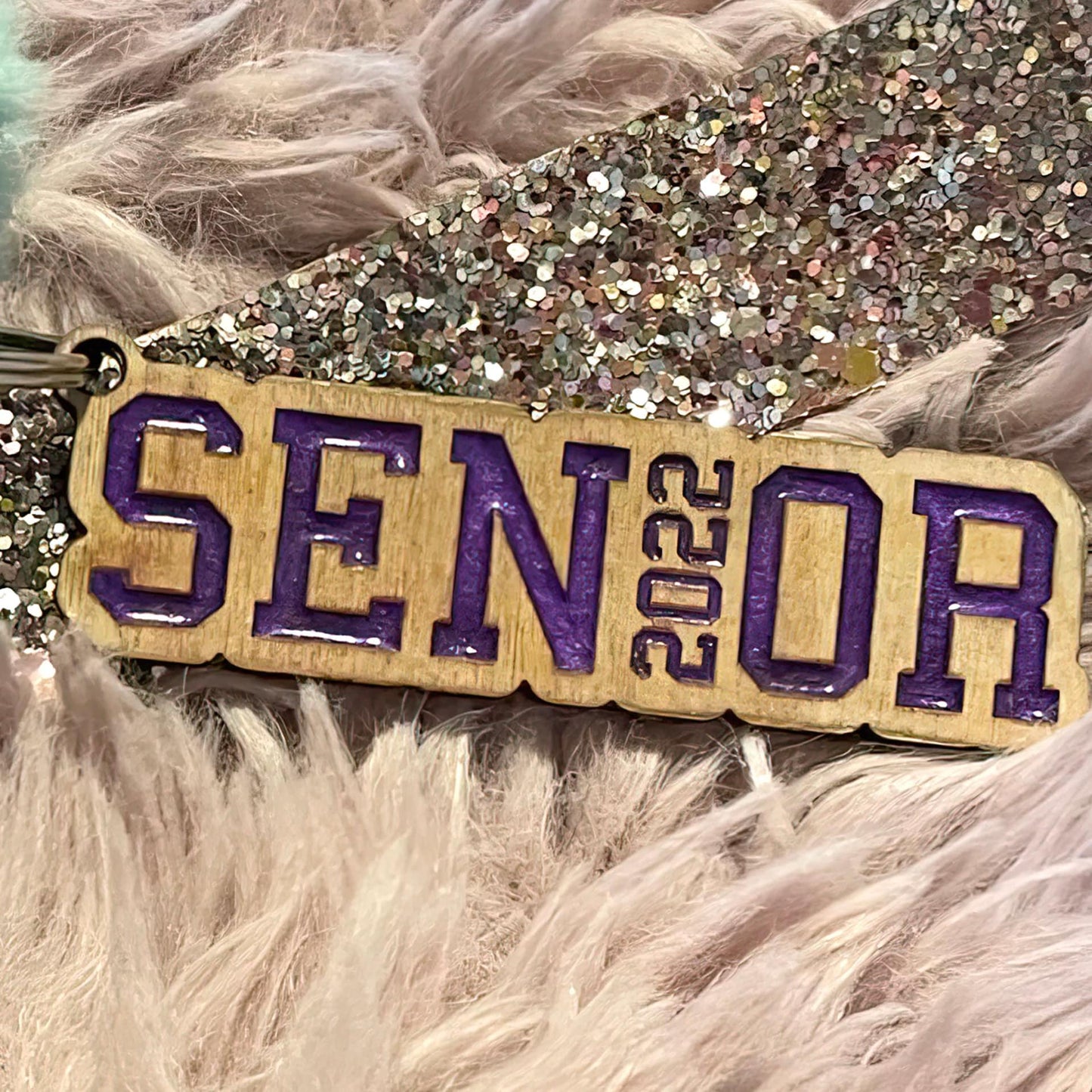 Custom Senior 2022 Key Chain | Wood