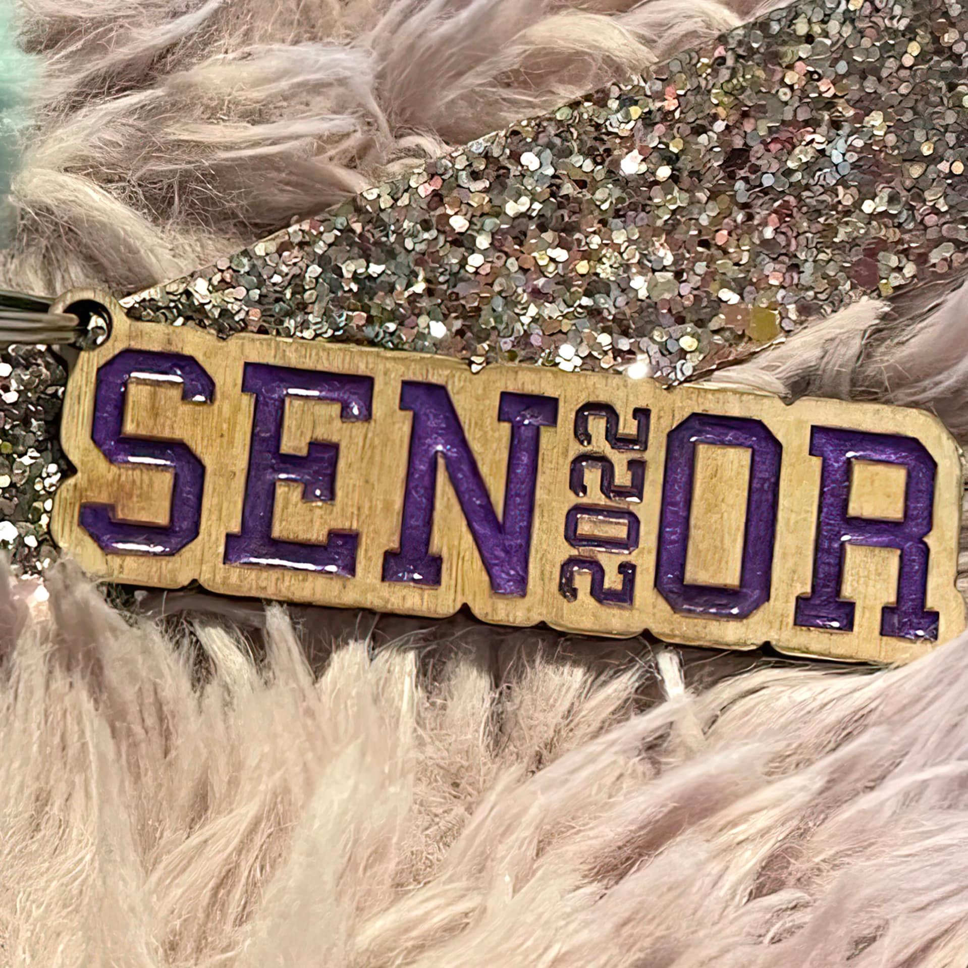 Custom Senior 2022 Key Chain | Wood