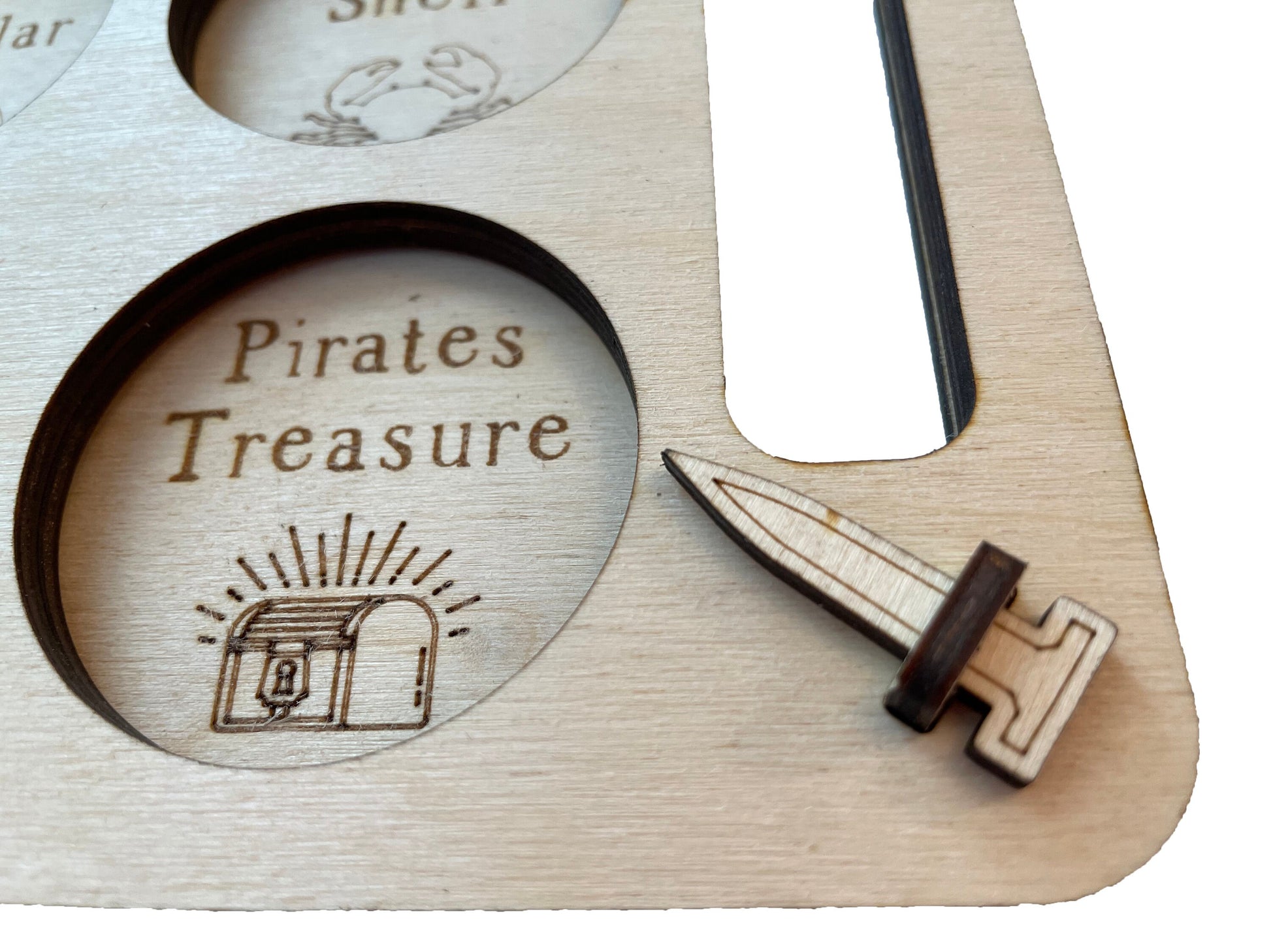 Custom Make Your Own | 2 In 1  Scavenger Hunting Tray | Kids Outdoor Nature Activity Set | Assembly Required