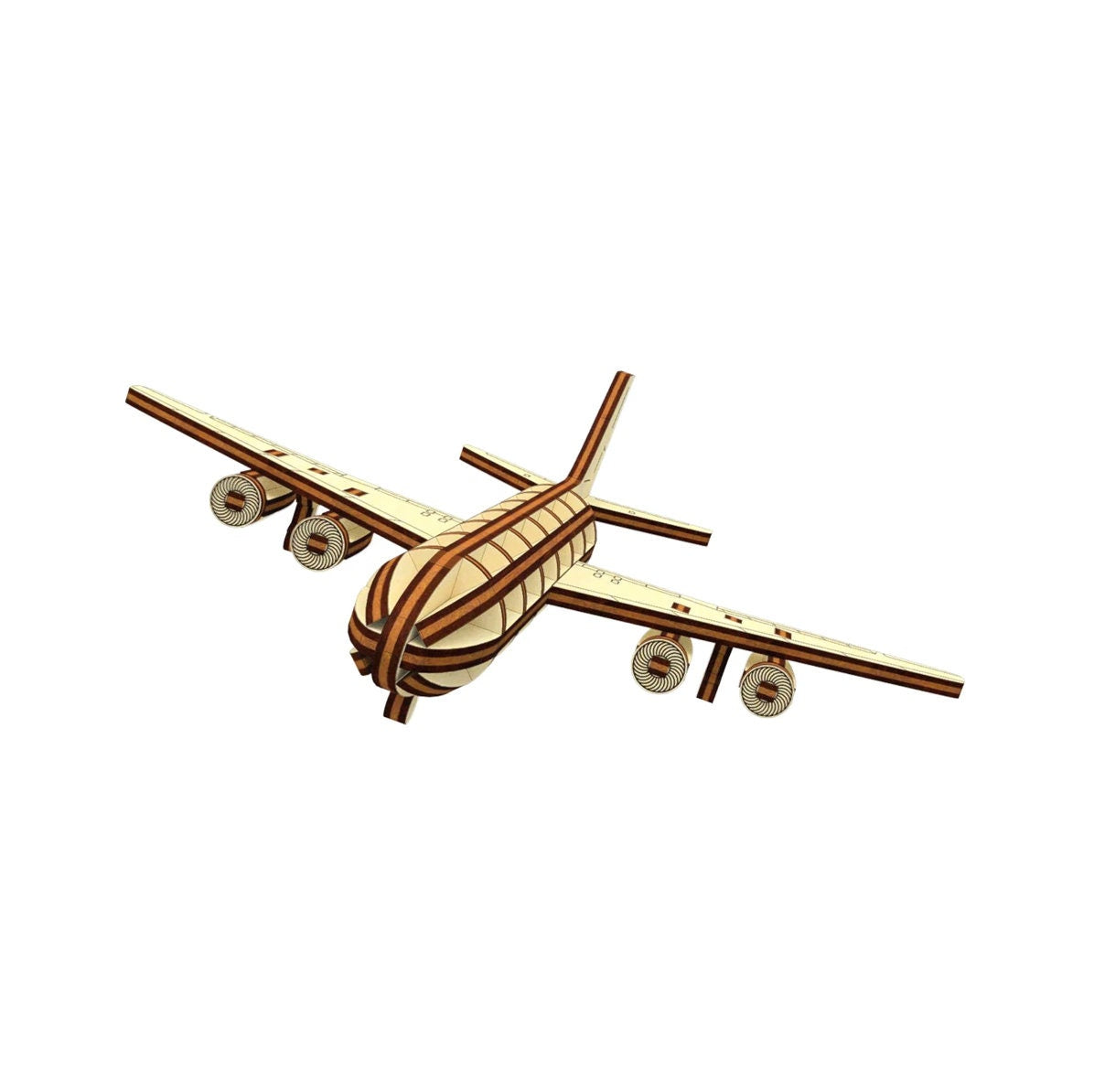 Commercial Airliner Plane Scale Model Kit | Completed Size: 1.83 x 7.54 x 6.71 in | Paint & Assembly Required