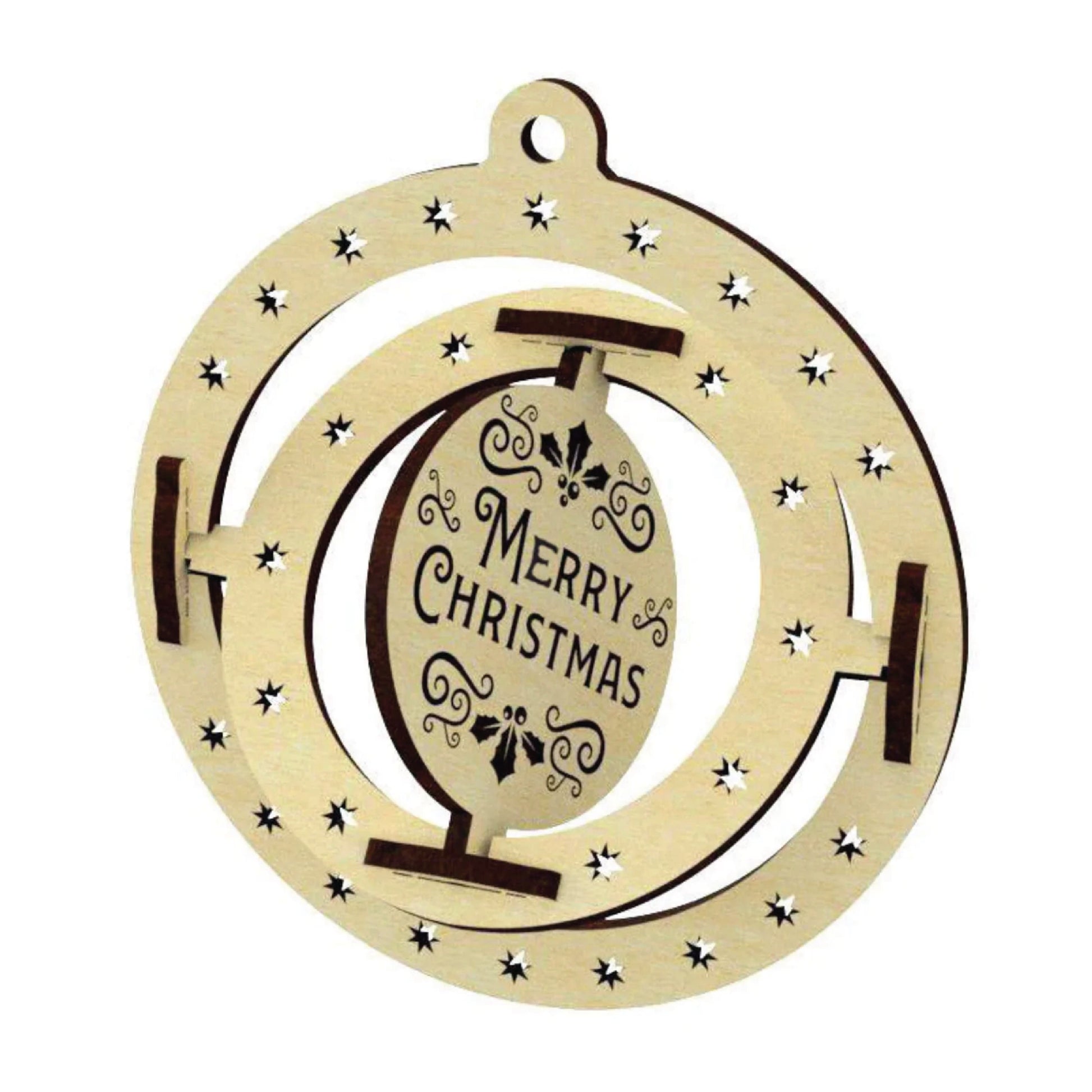 Merry Christmas Ornament | Gyroscope | Gift | Christmas Tree