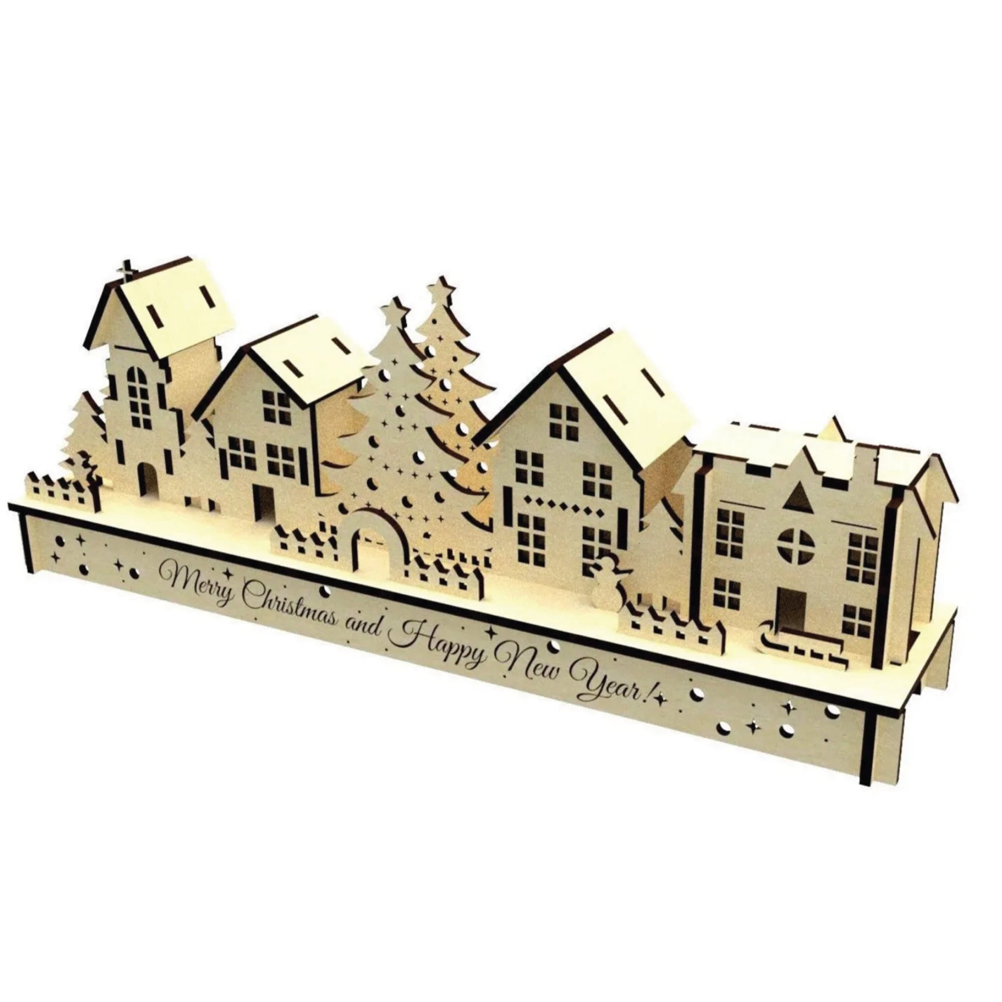 Merry Christmas and Happy New Year Houses | Do It Yourself Project