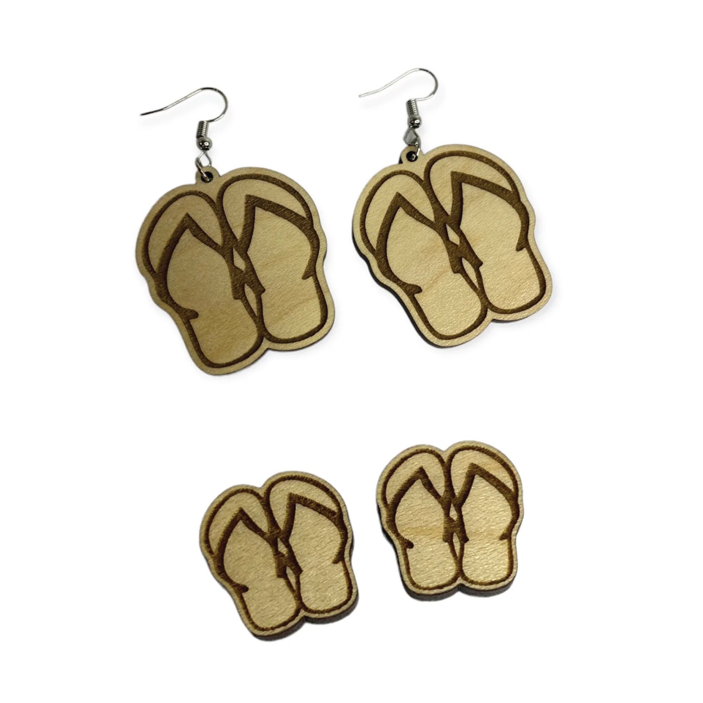 Flip Flop Summer Fun Stud & Dangle  Earrings | Requires Painting