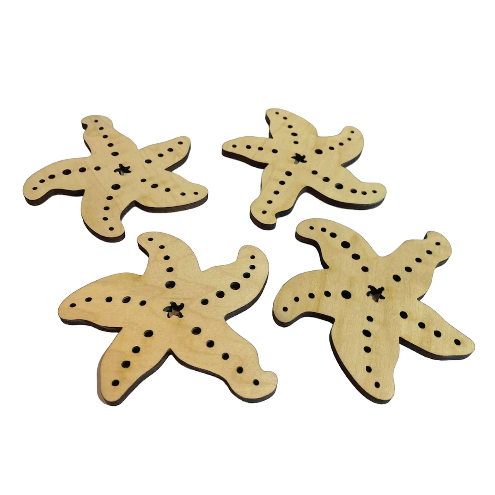 Starfish Nautical Beach Themed Coaster (Set of 4)