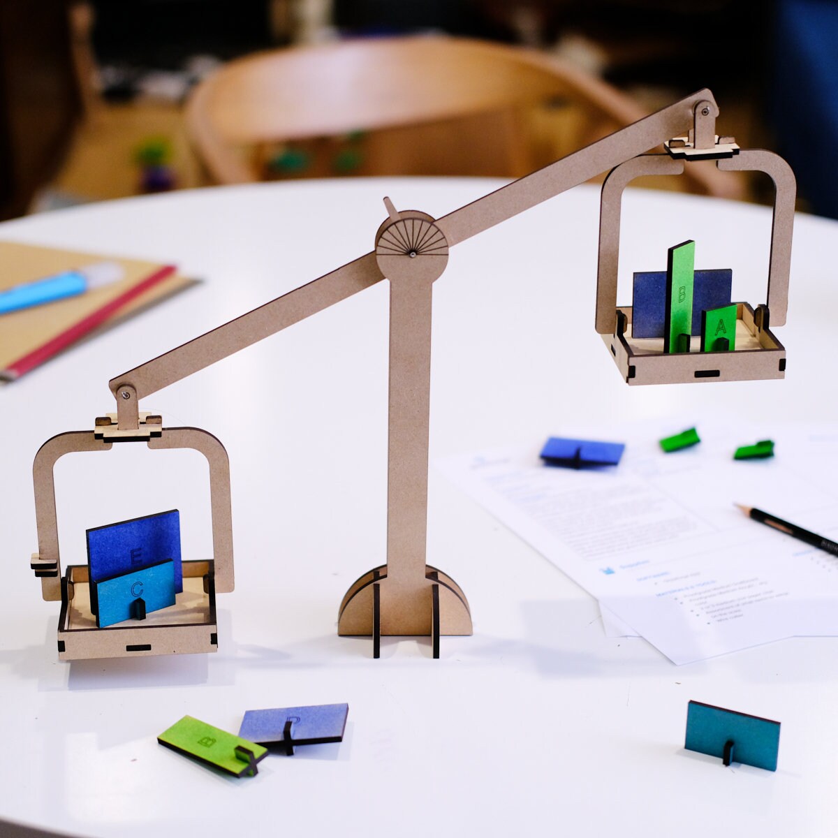 STEM Do It Yourself Project  | Balance Scales | Wooden Design | Early Education