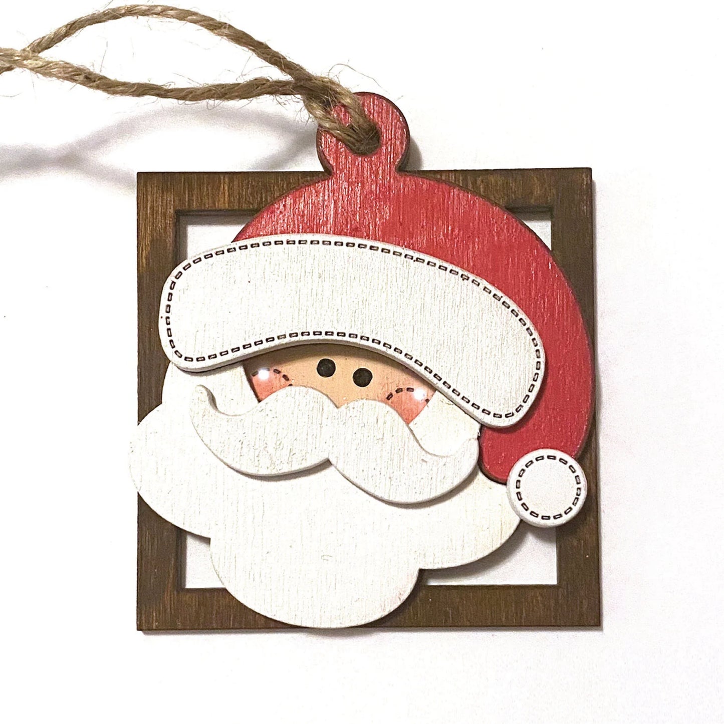DIY Rustic Santa Claus | Gift | Present Tag | Christmas Tree Ornament