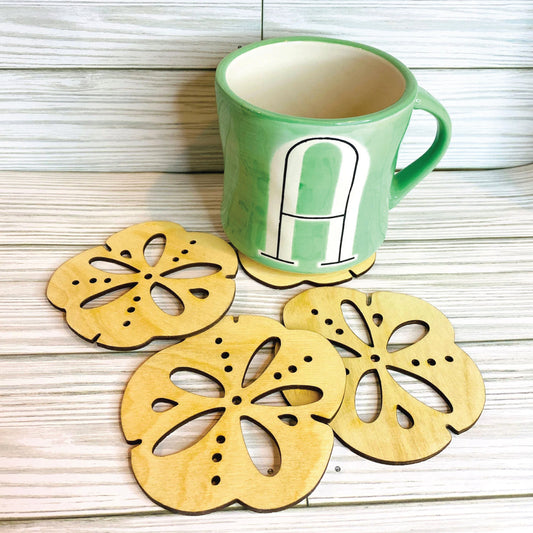 Sand Dollar Nautical Beach Coaster (Set of 4)