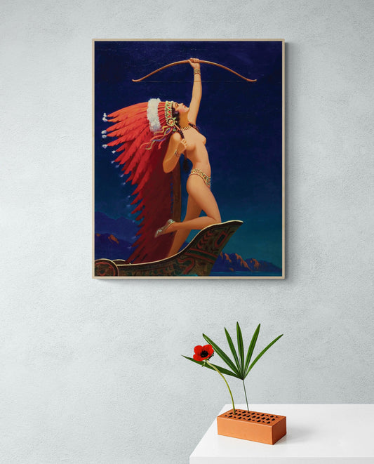 Flaming Arrow | Edward Mason Eggleston Painting | Giclée Art Print