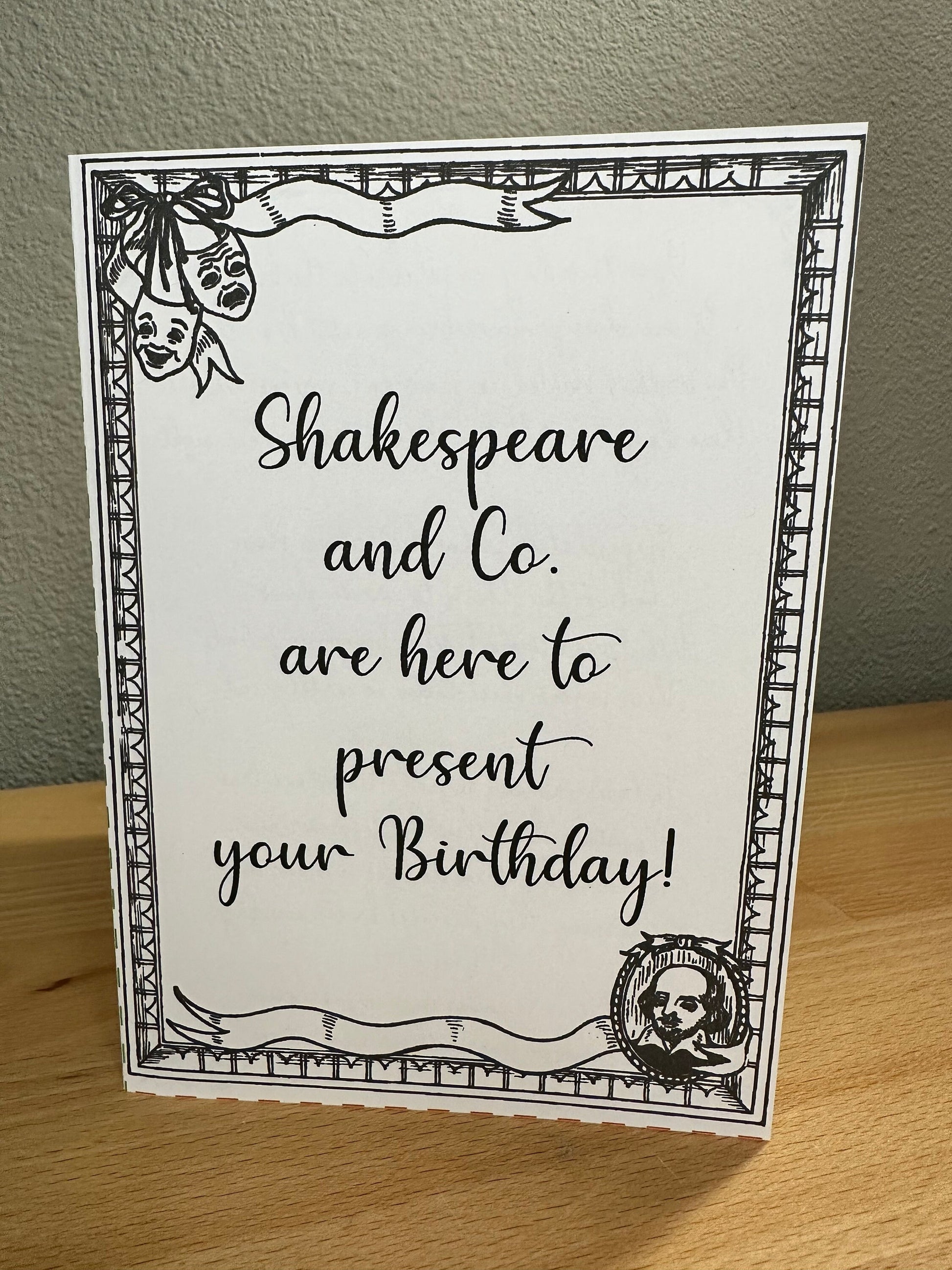 Create Your Own Card | Personalized Written Shakespearean-Style Sonnet | Custom Greeting Card, Card For Him, For Her Custom Birthday Card