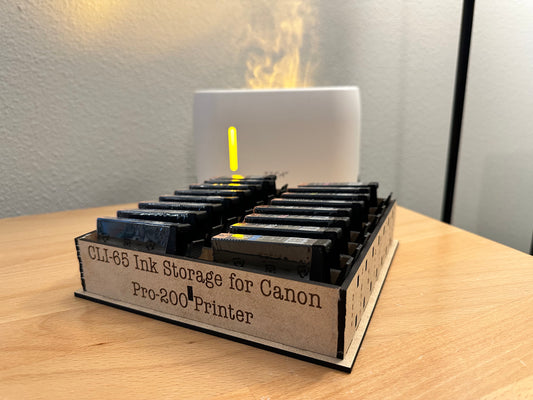 CLI-65 Ink Storage Caddy | Holds Up to 16 Ink Cartridges | Canon Pro-200 | Some Assembly Required