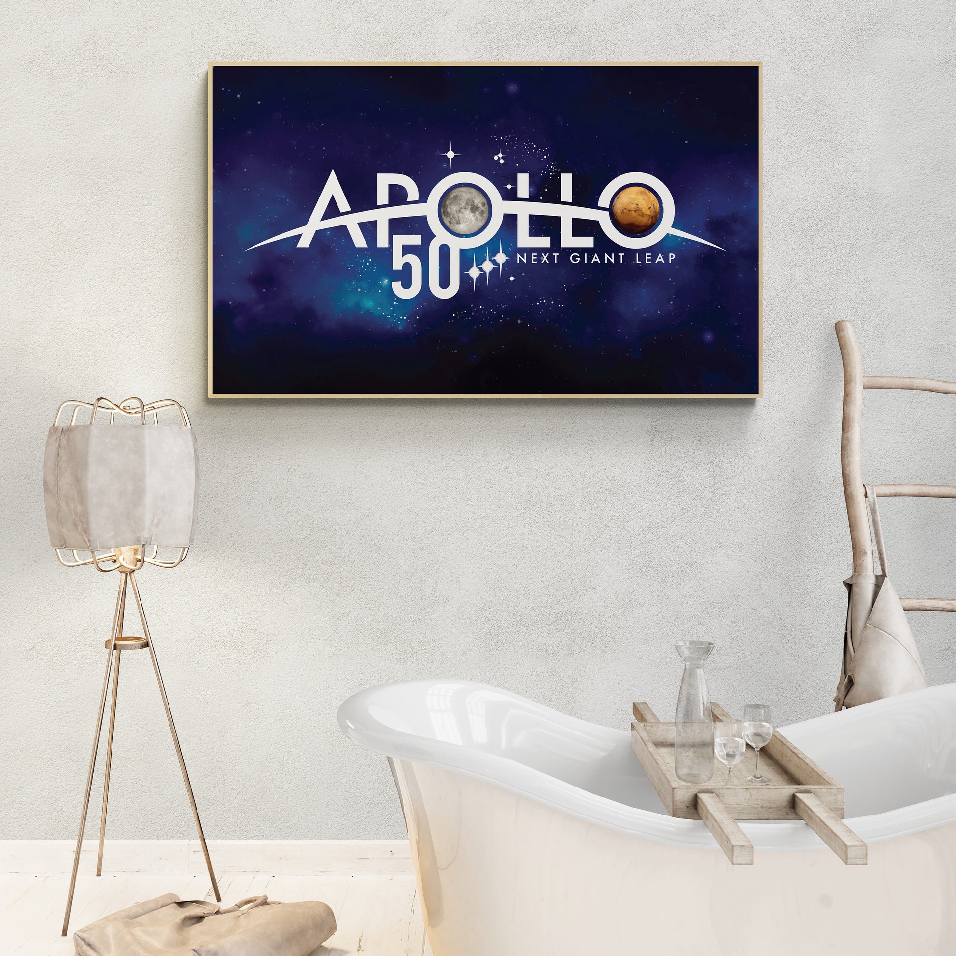 Apollo 50 Year Anniversary | Artemis Lunar  | Mars | NASA Art Print