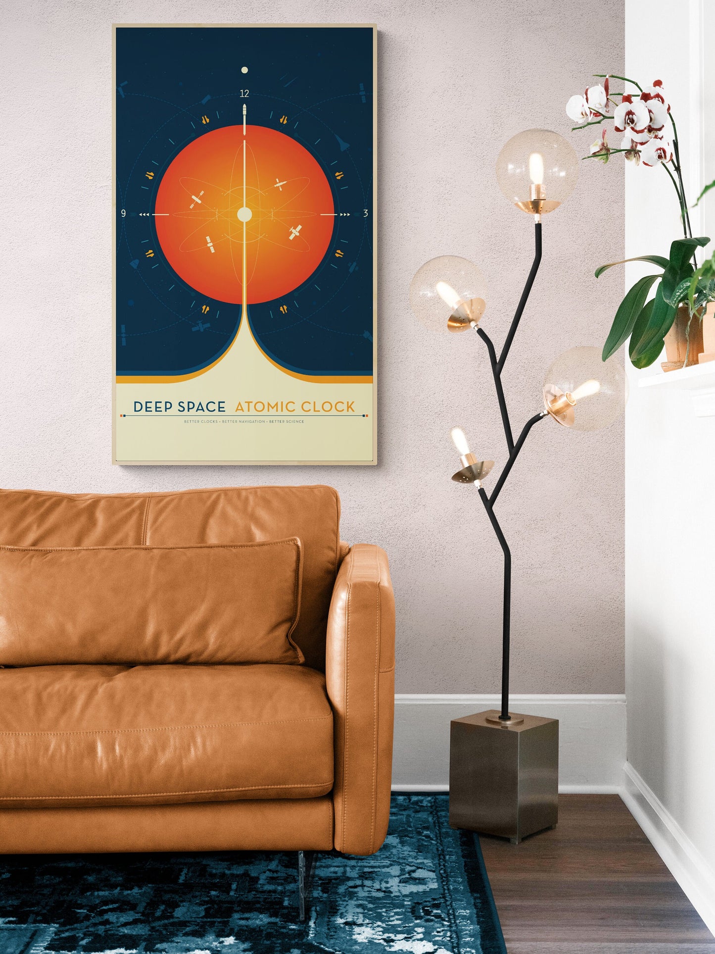 Deep Space Atomic Clock | JPL | Moon | Mars | Sun | Sol NASA Art Print