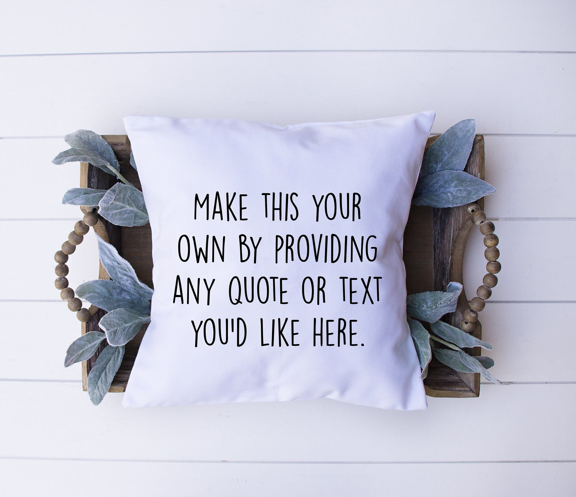 Create Your Own Decorative Pillow | Custom Designed | Made In The USA | Select Font | Color | Quote