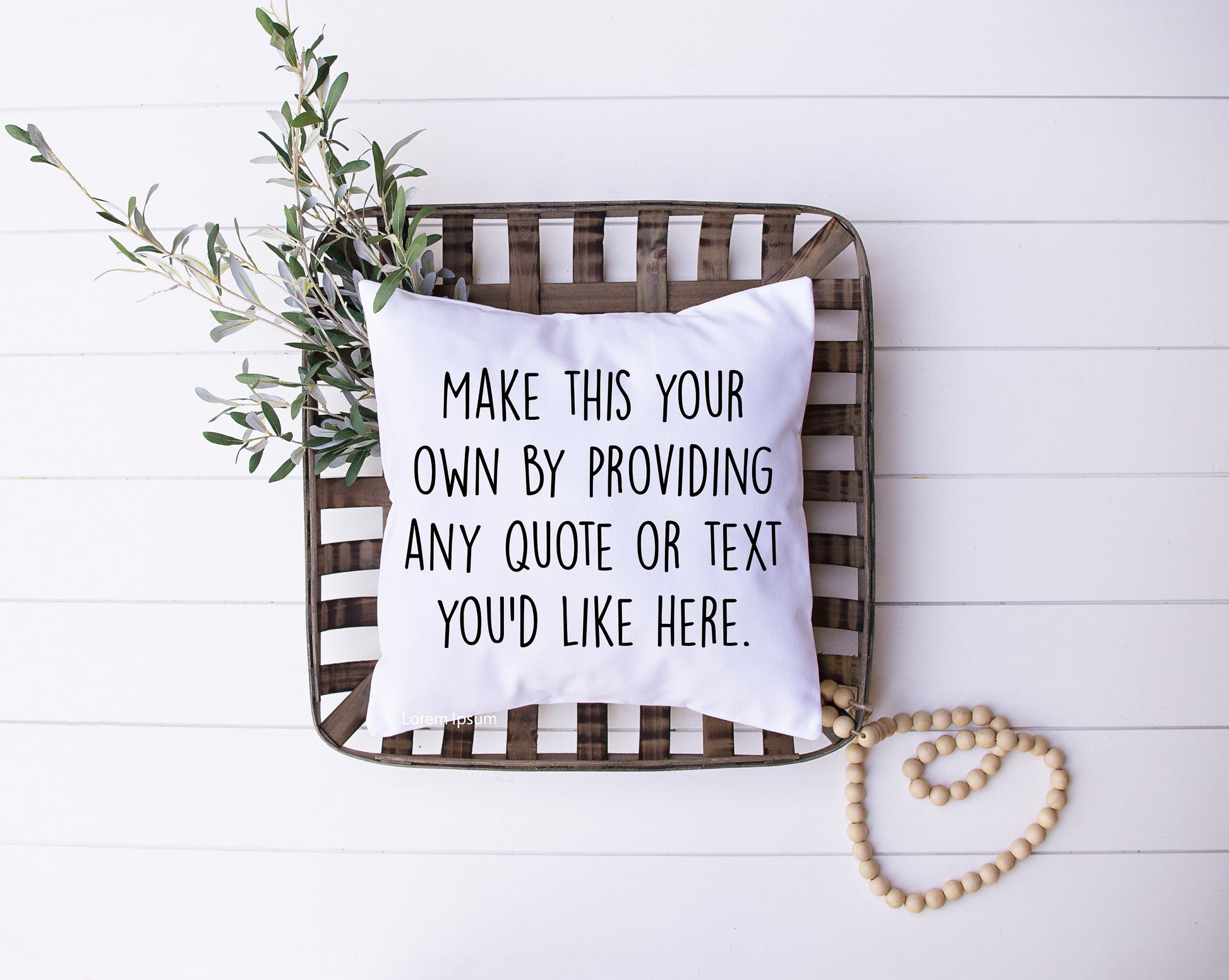 Create Your Own Decorative Pillow | Custom Designed | Made In The USA | Select Font | Color | Quote