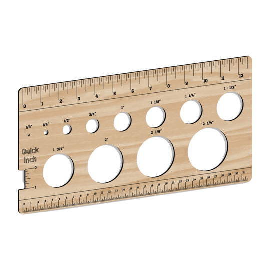 Custom Designed 12" Straight Edge Ruler | High Grade Baltic Birch Wood | Inches | Centimeters | Circle Circumference | Math | Drawing | HQ