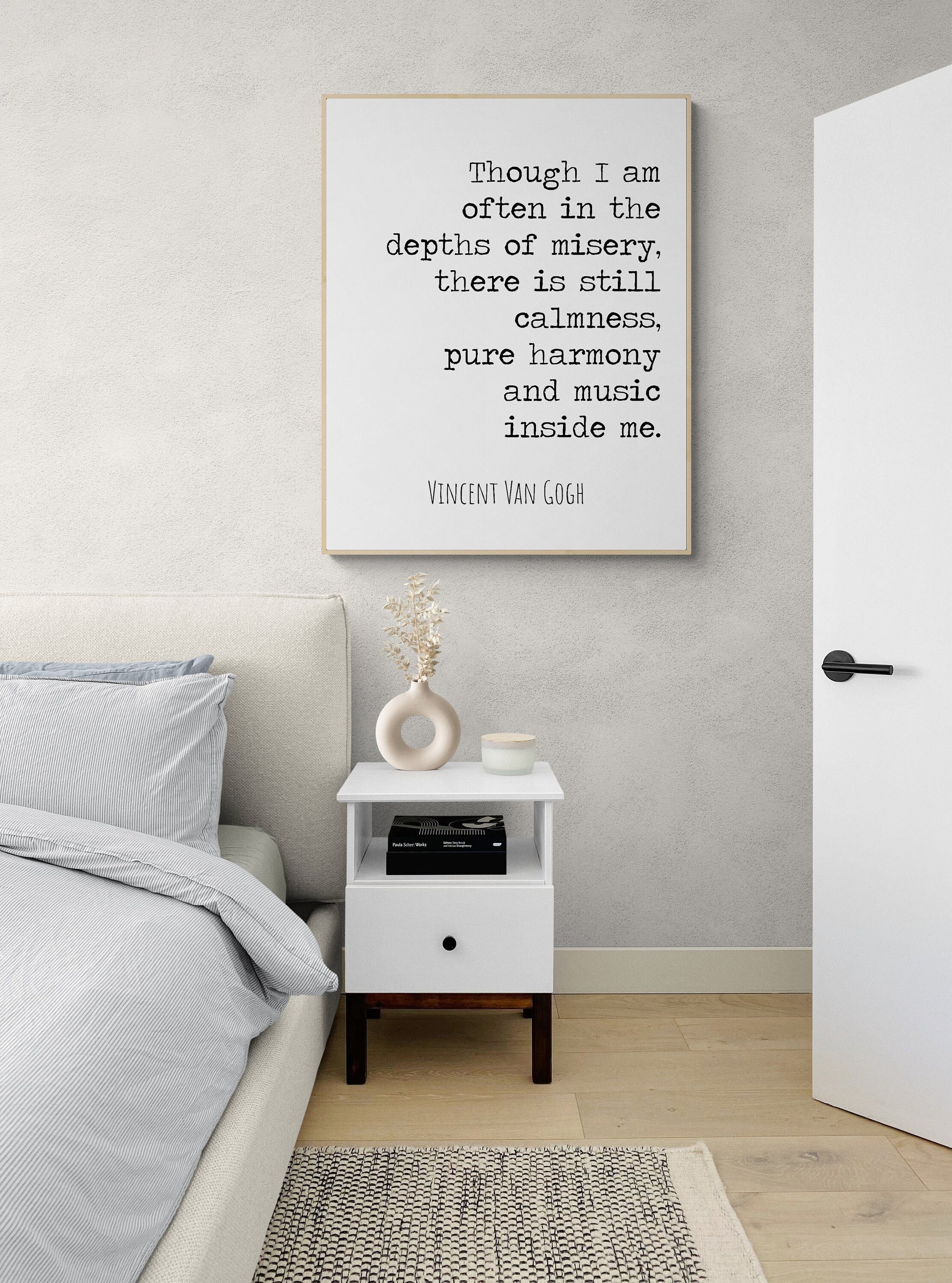 Symphony of Serenity | Vincent Van Gogh | Quote | Typography Print