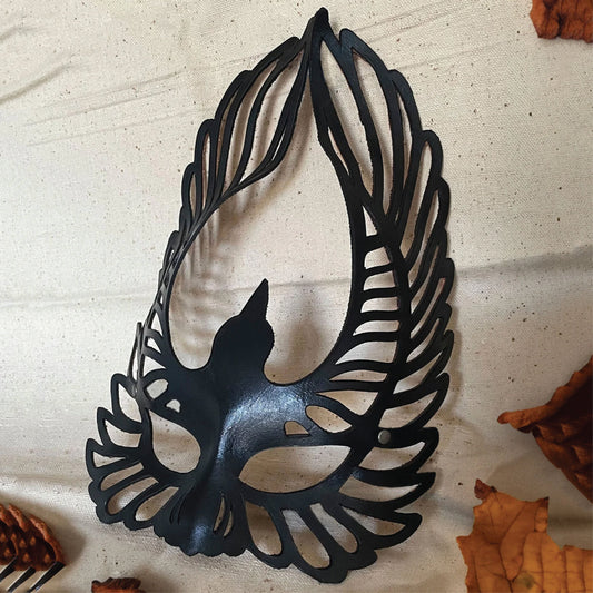Seductive Soaring Raven Fetish Mask | Ballroom | Masquerade Face Covering or Mask