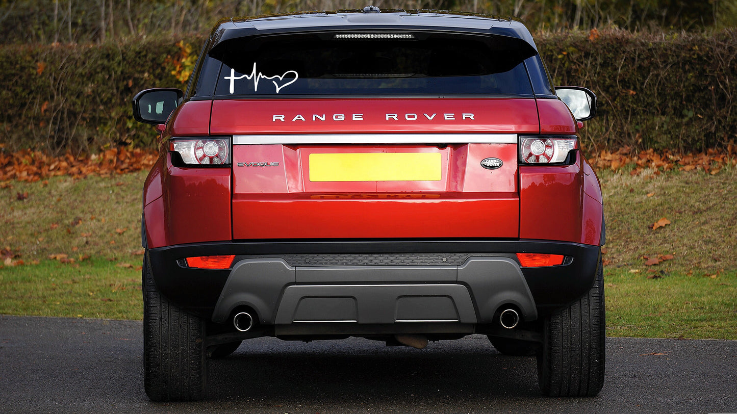 Faith Life and Love | Vinyl Car Decal | Christian | Catholic | Car | Van | Vinyl Sticker