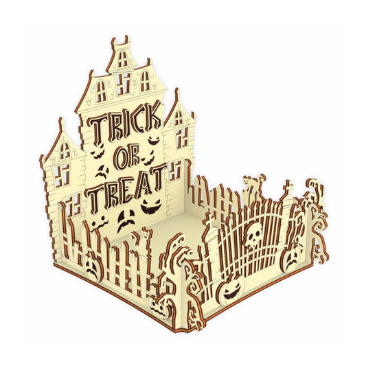 Spooktacular Abandoned House Trick or Treat Halloween Box