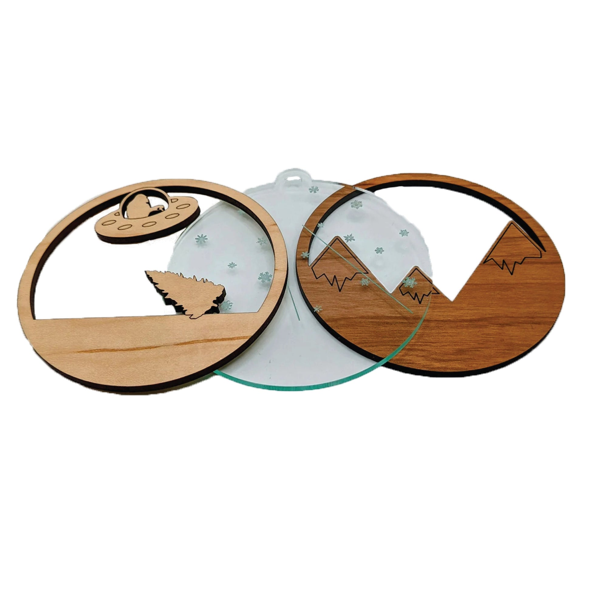 Capturing Christmas | Bigfoot's UFO Adventure | DIY Baltic Birch Ornament