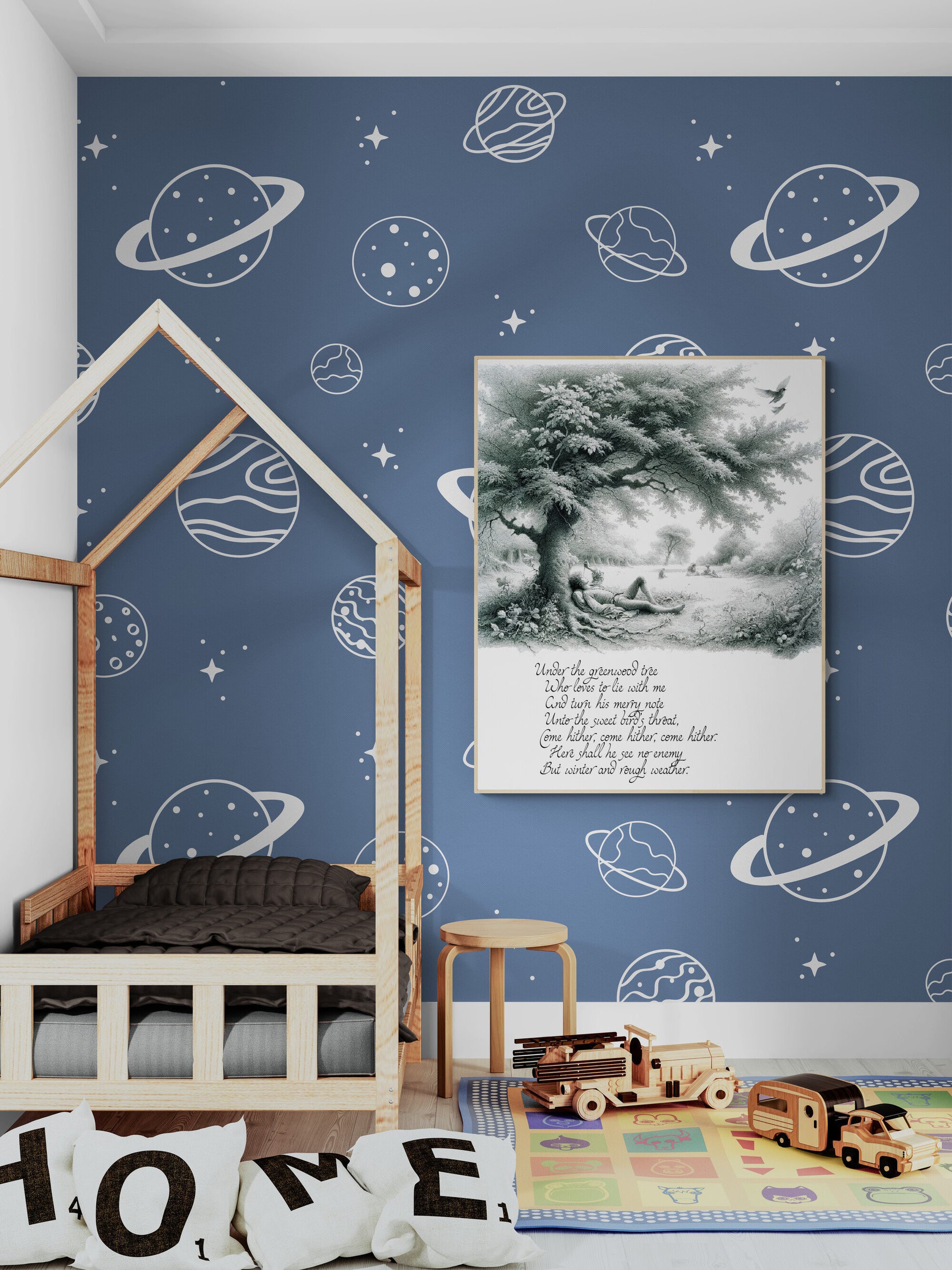 Under the Greenwood Tree by William Shakespeare's As You Like It Nature Tree Art Print