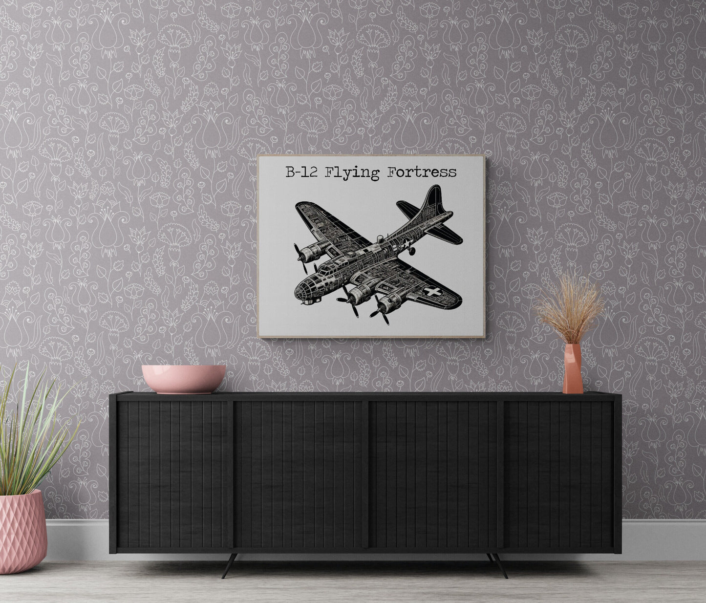 B-12 Flying Fortress | Operation Overlord | Dwight Eisenhower | World War 2 | Art Print