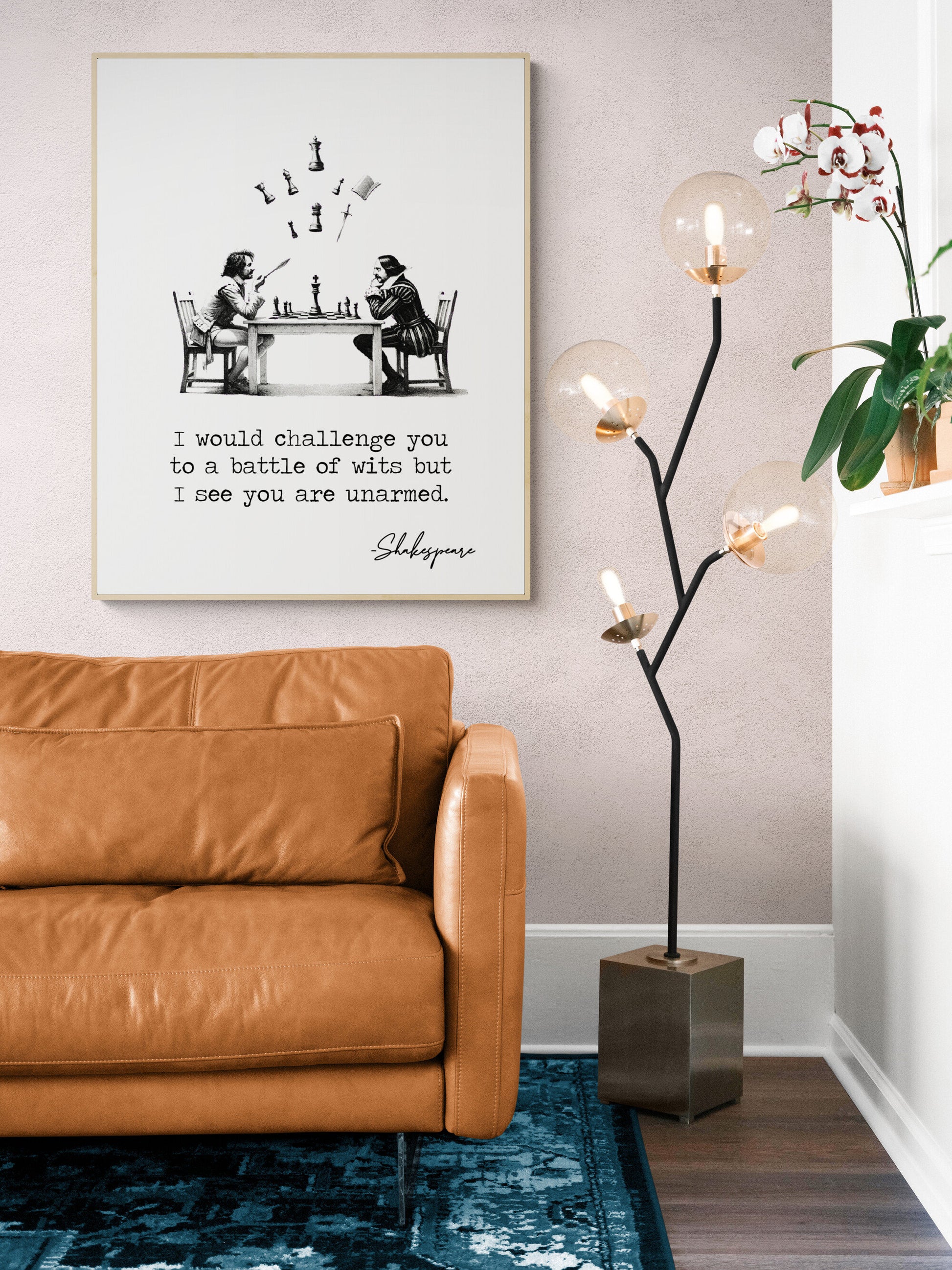 I Would Challenge You To A Battle Of Wits But I See You Are Unarmed by William Shakespeare Quote Typography Art Print