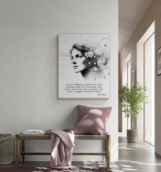 She Was Becoming Herself by Kate Chopin Art Print